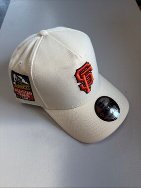 NEW ERA Men's San Francisco Giants 2007 All Star Game 9FORTY Chrome White Hat
